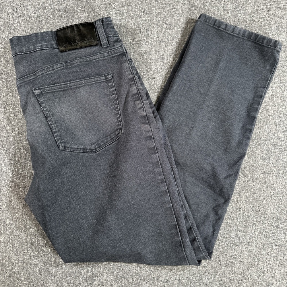 English Laundry Mens Gray‎ Slim Straight Jeans Stretch Pants 36x32